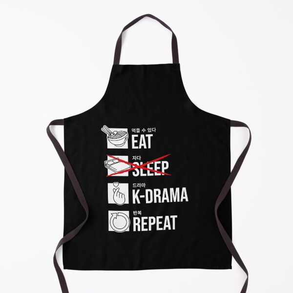 Item preview, Eat Sleep K-Drama Repeat, Korean designed and sold by TheReallyNiceStuff.