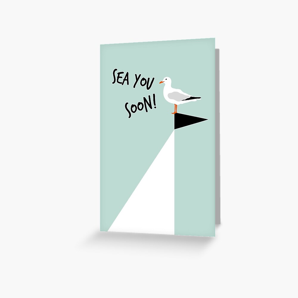 Sea you soon! Mint Greeting Card