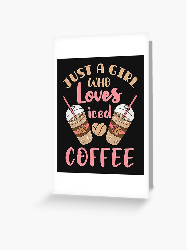 Cute Cold Brew Coffee Accessories Greeting Card