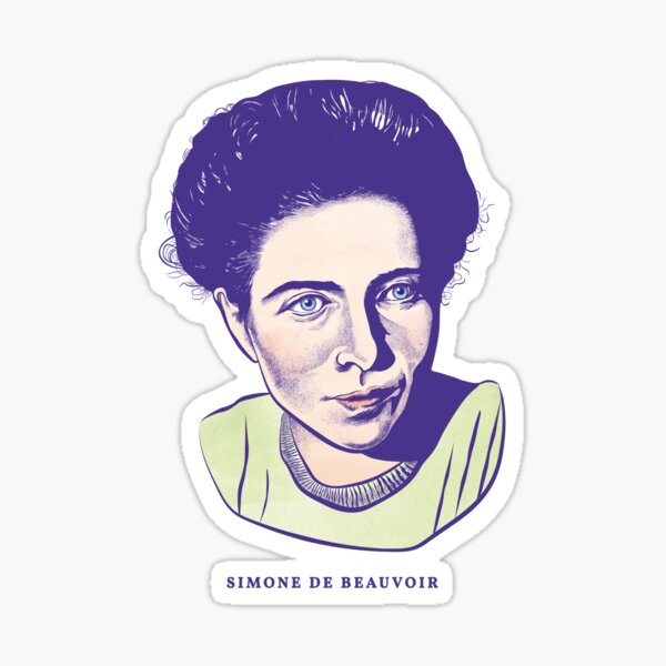 Simone de Beauvoir Sticker