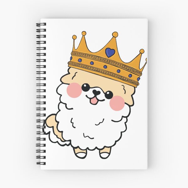 Item preview, Cream & White Pom with Crown designed and sold by EAMcNamara.