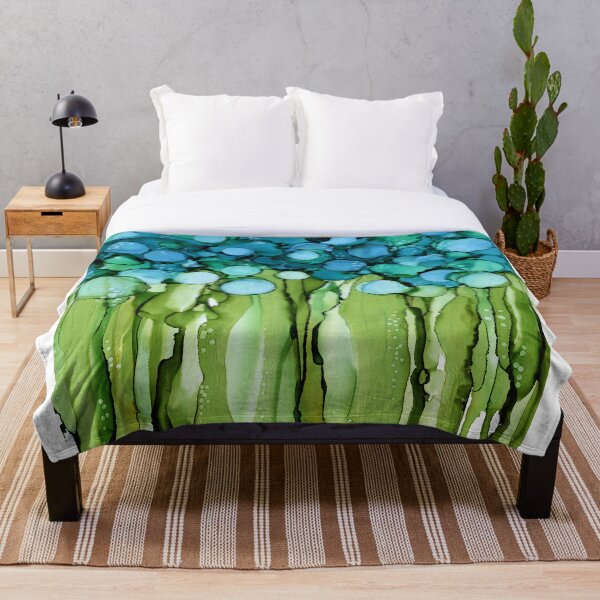 Item preview, Modern Blue Floral designed and sold by Kelly Ryan Rhoades.