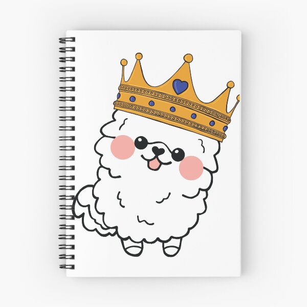 Item preview, White Pom with Crown designed and sold by EAMcNamara.