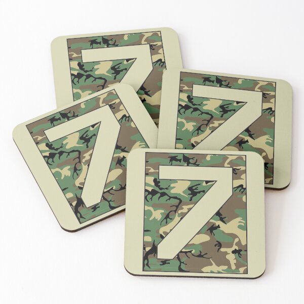 Item preview, Number "7" Military Camo Stencil font designed and sold by 65 MCMLXV.