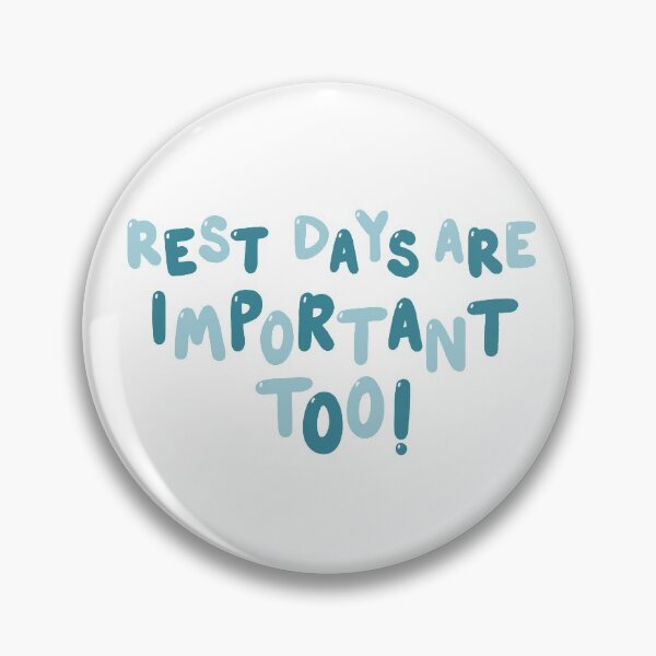 Item preview, “Rest Days Are Important Too” Hand-Lettered Fitness Motivational Quote  designed and sold by MorganRenfro.