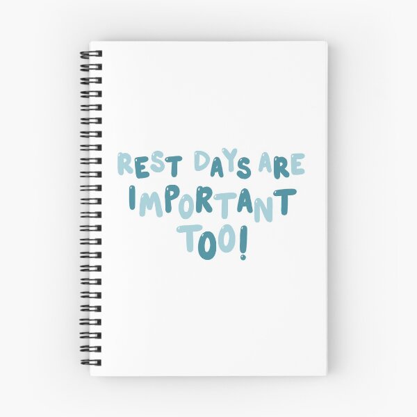 Item preview, “Rest Days Are Important Too” Hand-Lettered Fitness Motivational Quote  designed and sold by MorganRenfro.