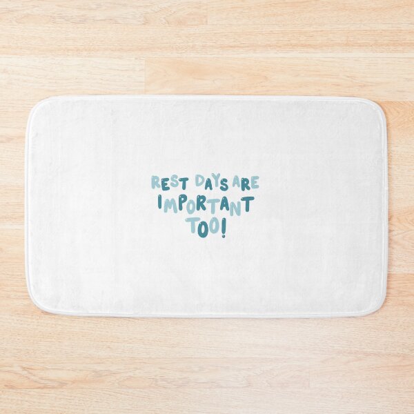 Item preview, “Rest Days Are Important Too” Hand-Lettered Fitness Motivational Quote  designed and sold by MorganRenfro.