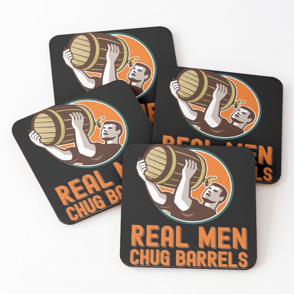 Item preview, Real Men Chug Beer Barrels Classic designed and sold by T-7seven7.
