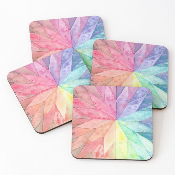 Item preview, Watercolor Art - Rhombus Rainbow Vertical designed and sold by lucyideas.