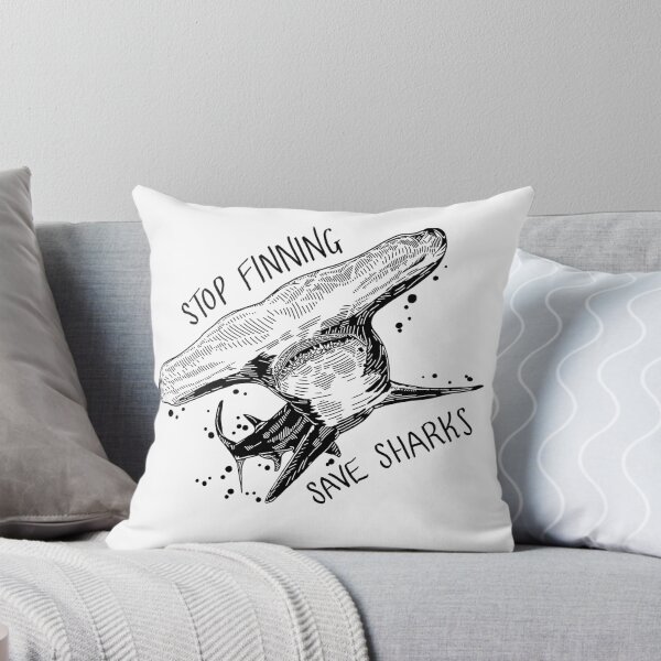 Item preview, Stop Finning Save Sharks Hammerhead Shark designed and sold by Narked-Shark.