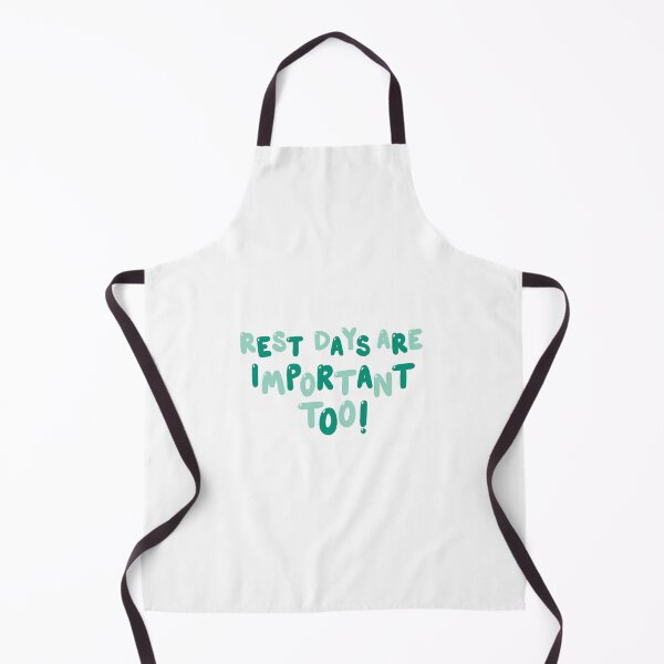 Item preview, Green “Rest Days Are Important Too” Hand-Lettered Fitness Motivational Quote designed and sold by MorganRenfro.