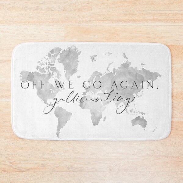 Item preview, Gallivanting around the world map designed and sold by blursbyai.