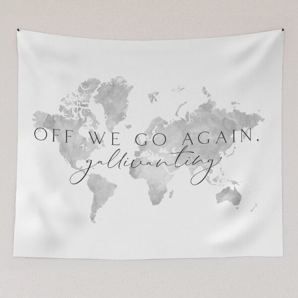 Item preview, Gallivanting around the world map designed and sold by blursbyai.