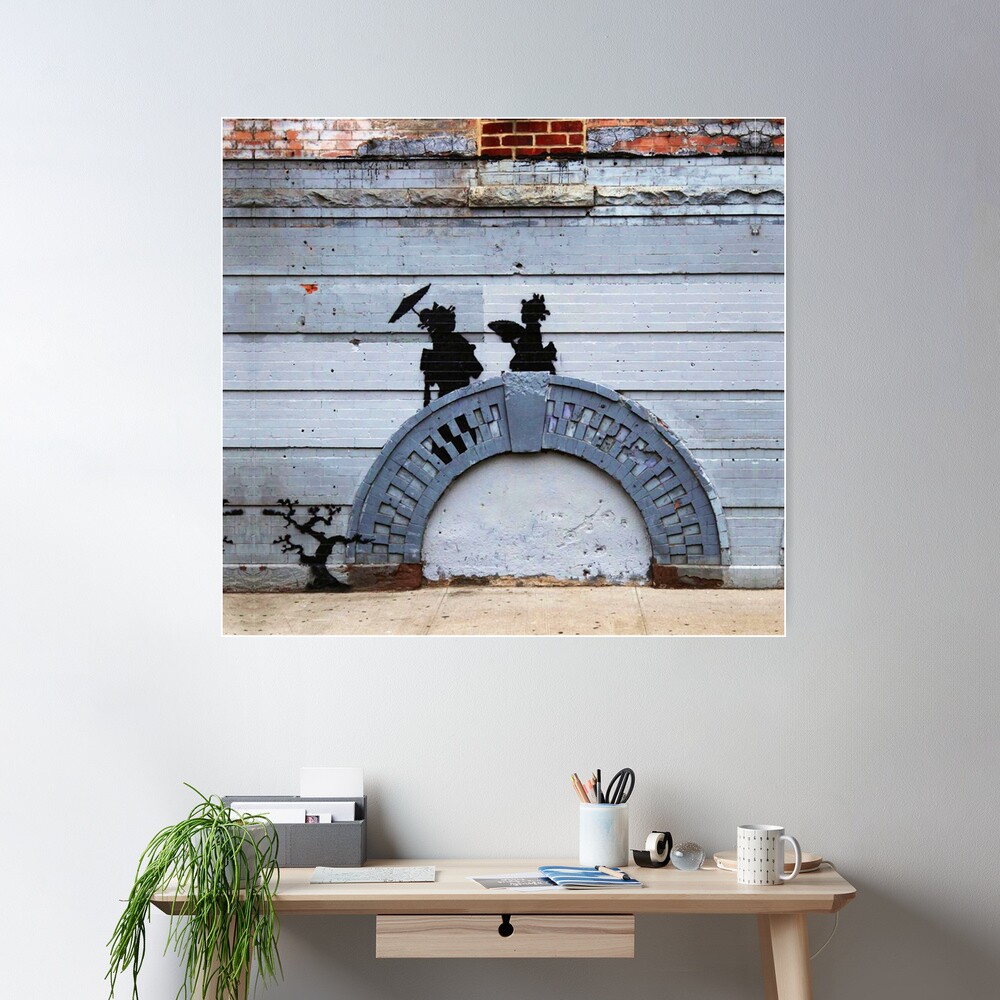 肉筆☆油絵☆F20号『Morning is Broken』Banksy/模写 Banksy artwork appears in war-torn Ukraine