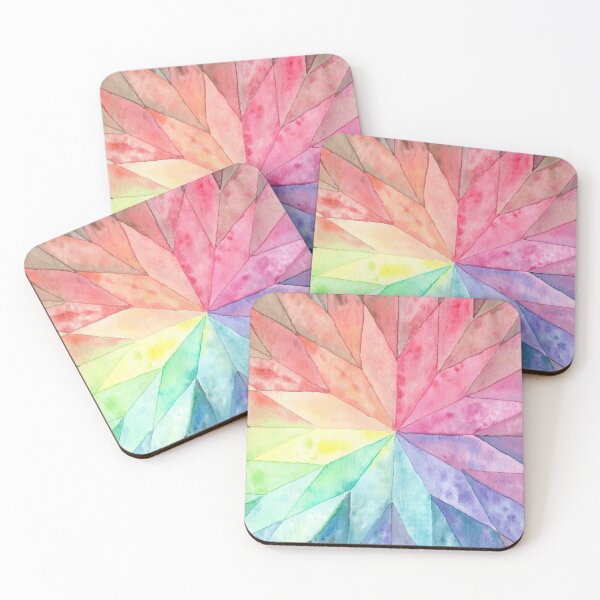 Item preview, Watercolor Art - Rhombus Rainbow Horizontal designed and sold by lucyideas.