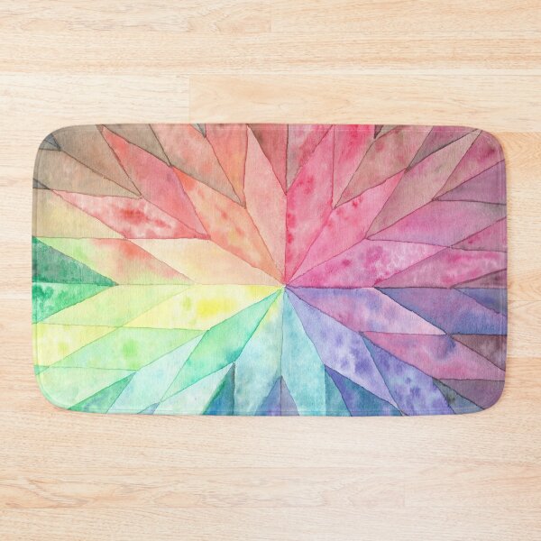 Item preview, Watercolor Art - Rhombus Rainbow Horizontal designed and sold by lucyideas.