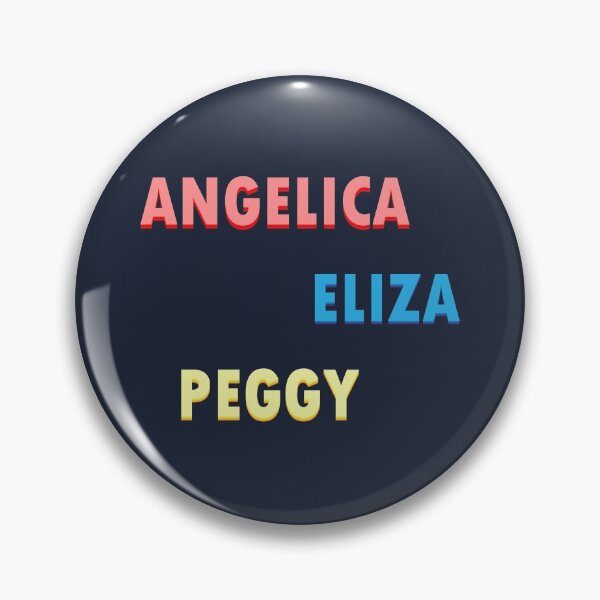 Item preview, Name tag of Schuyler sisters in white stickers Angelica, Eliza and Peggy designed and sold by anins-azuree.