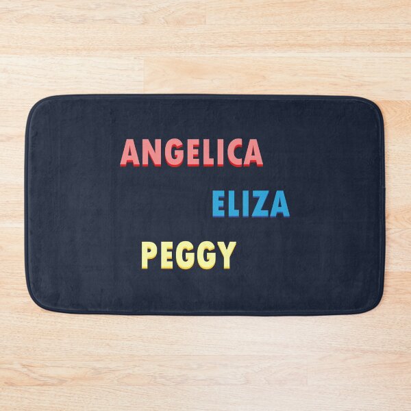 Item preview, Name tag of Schuyler sisters in white stickers Angelica, Eliza and Peggy designed and sold by anins-azuree.