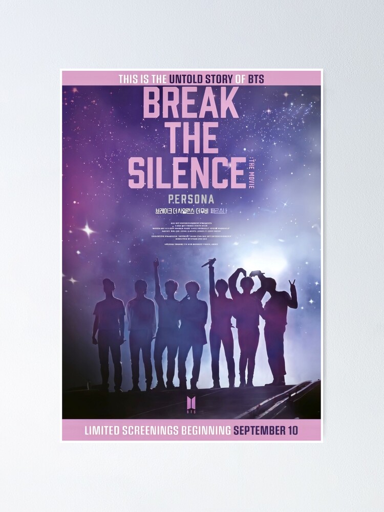 BTS BREAK THE SILENCE THE MOVIE PERSONA OFFICIAL GOODS POSTER SET NEW