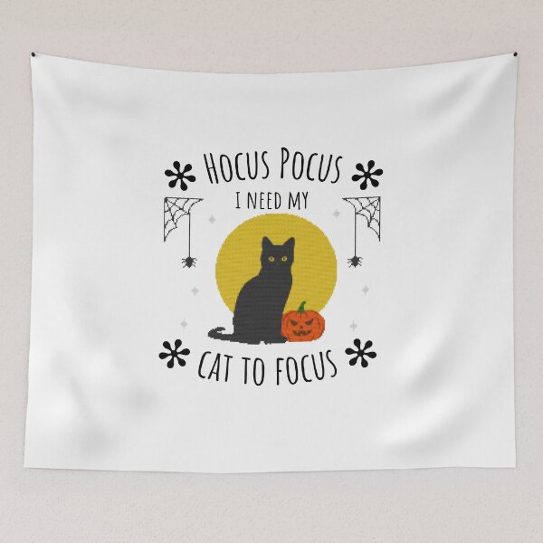 Item preview, Hocus Pocus I need my Cat to Focus Funny Halloween designed and sold by Dealsforyou.