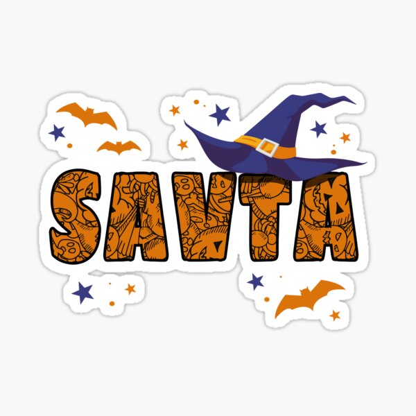 Savta Witch Cute Grandma Savta Halloween Costume Funny Sticker