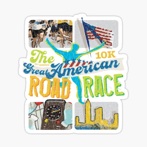 The Great American Road Race -10K Sticker