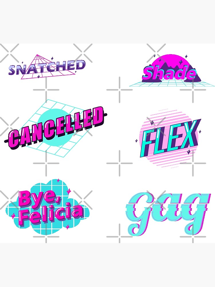 "Vaporwave/ aesthetic sticker pack" Poster for Sale by illestart