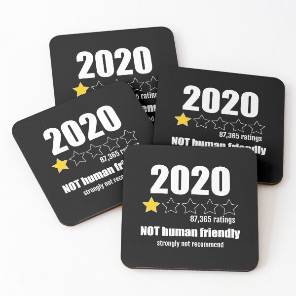 Item preview, 2020 One Star Rating - Not Human Friendly Humorous 2020 Souvenir Bad Review Meme designed and sold by FunnySunny T-Shirts.