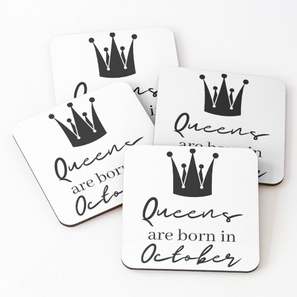 Item preview, queens are born in october birthday funny designed and sold by OneTimeEngineer.