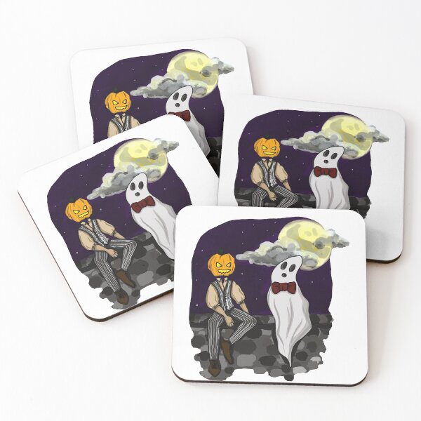 Item preview, A pumpkin's first date with a ghost designed and sold by Emma Schjei.