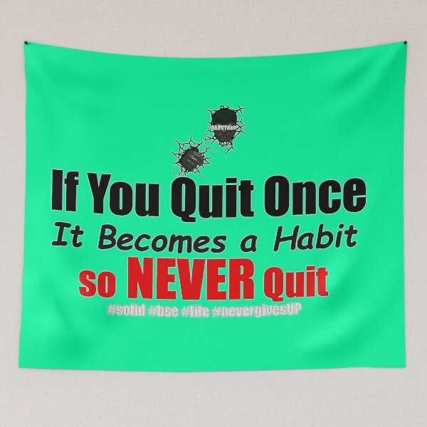 Item preview, NEVER QUIT designed and sold by JAHV GFX.