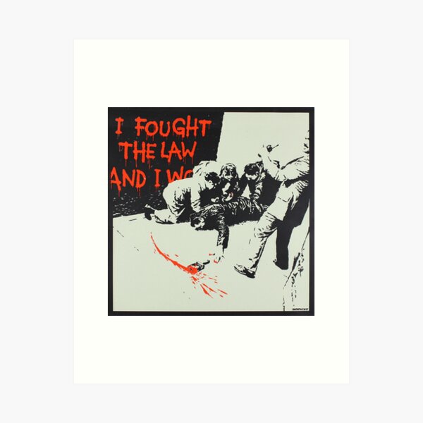 Item preview, Banksy I Fought The Law And I Won designed and sold by WE-ARE-BANKSY.