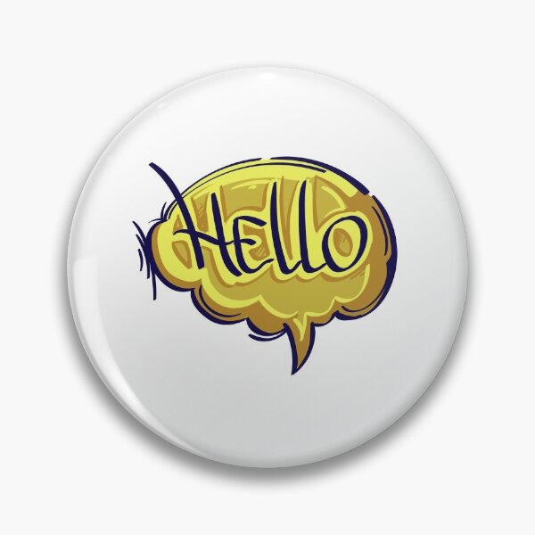 Item preview, HELLO Speech Bubble designed and sold by MisterGooseShop.