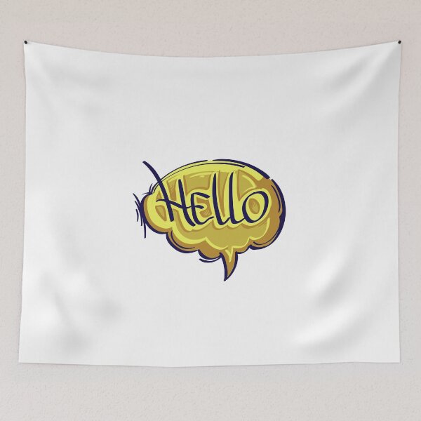 Item preview, HELLO Speech Bubble designed and sold by MisterGooseShop.