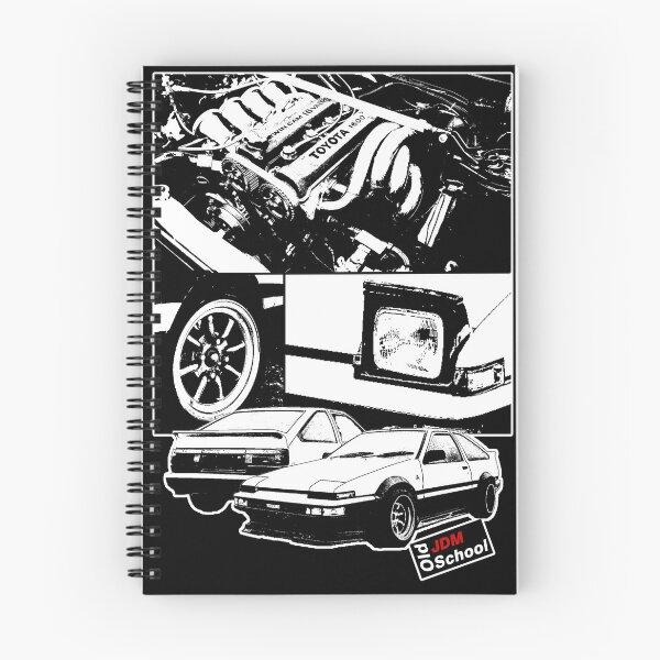 Item preview, AE86 Black [Black and White] designed and sold by oldschooljdm.
