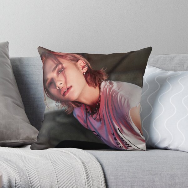 STRAY KIDS BACK DOOR HYUNJIN Throw Pillow