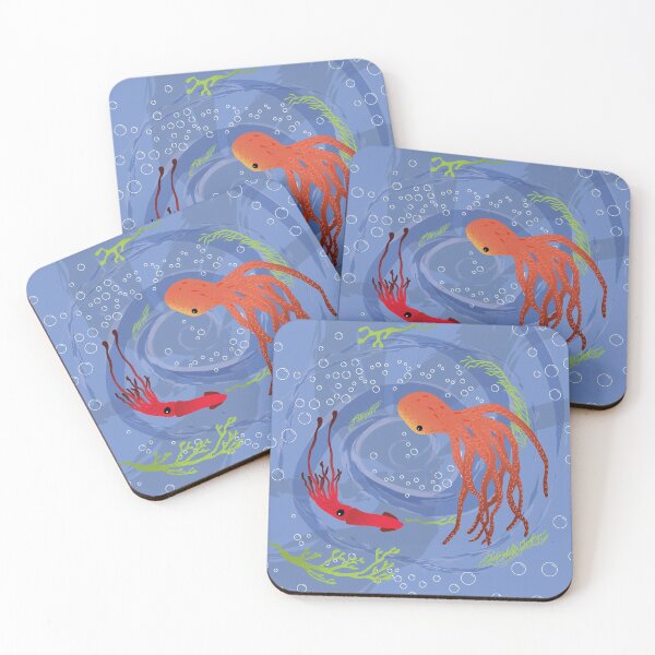 Item preview, Swirling cephalopods designed and sold by Philcohnartist.
