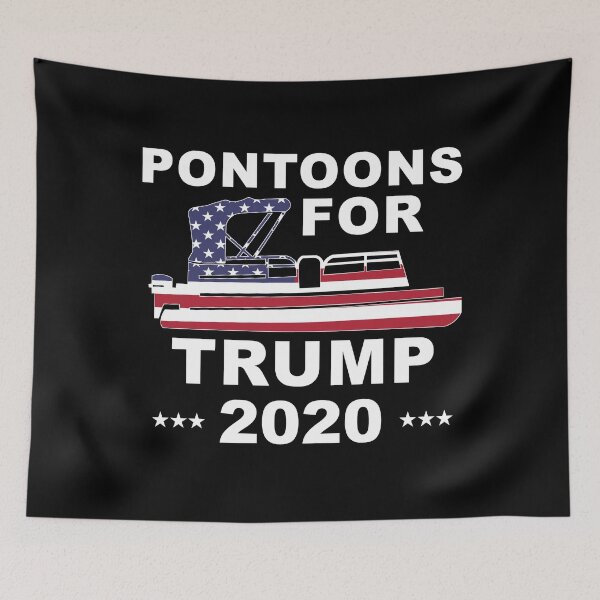 Item preview, Pontoons For Trump 2020 Pontoon Boat Owner support for Trump designed and sold by skulltshirt.