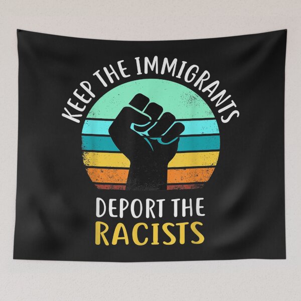 Item preview, Keep Immigrants Deport Racists designed and sold by tichtodhe.