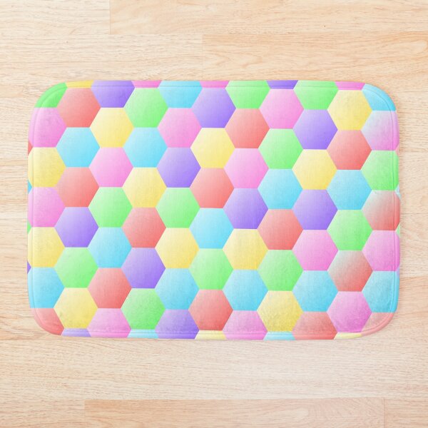 Item preview, Honeycomb Rainbow Decorative Pattern designed and sold by Gabriela Simon.