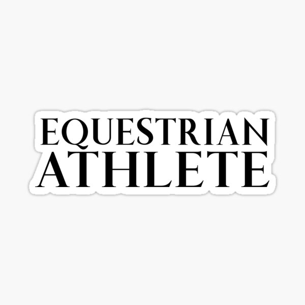 Equestrian Athlete Sticker