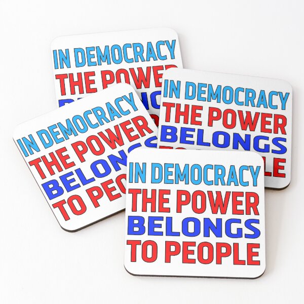 Item preview,   In  democracy the power belongs to people designed and sold by Ralek.