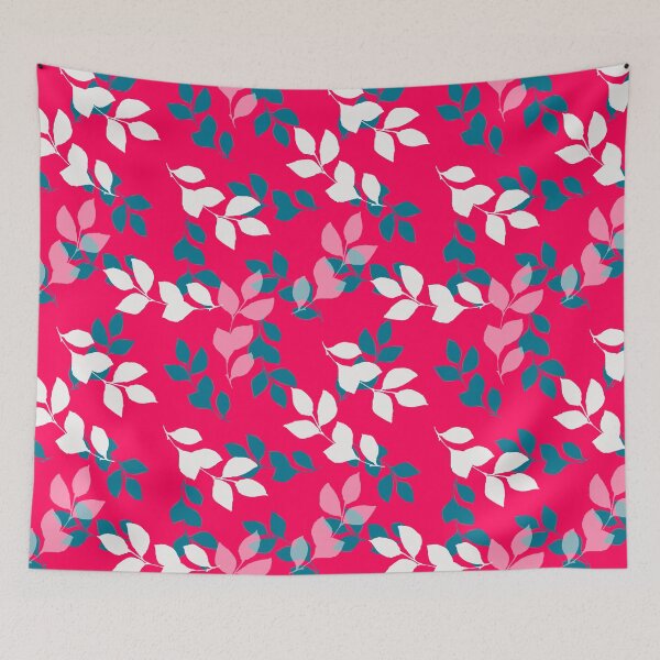 Item preview, Teal White and Transparent Botanical Pattern on Razzmatazz designed and sold by MFGB-Creations.