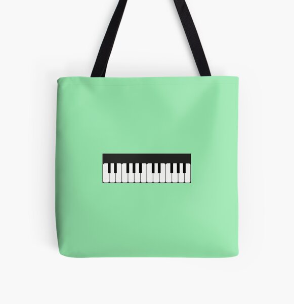 Portman's Music - Aim MUBA9 Bright Blue Piano Keys Tote Bag