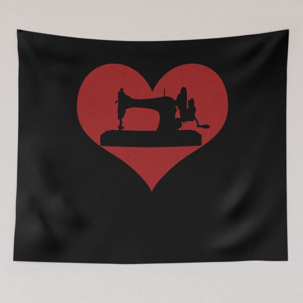 Item preview, Sewer Machine Silhouette Heart for Sewers designed and sold by ShopTheStyle.