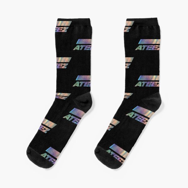 Item preview, ATEEZ Logo Holographic Style Silver Rainbow Atiny  designed and sold by SugarSaint.