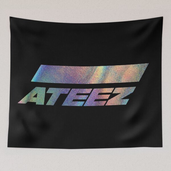 Item preview, ATEEZ Logo Holographic Style Silver Rainbow Atiny  designed and sold by SugarSaint.