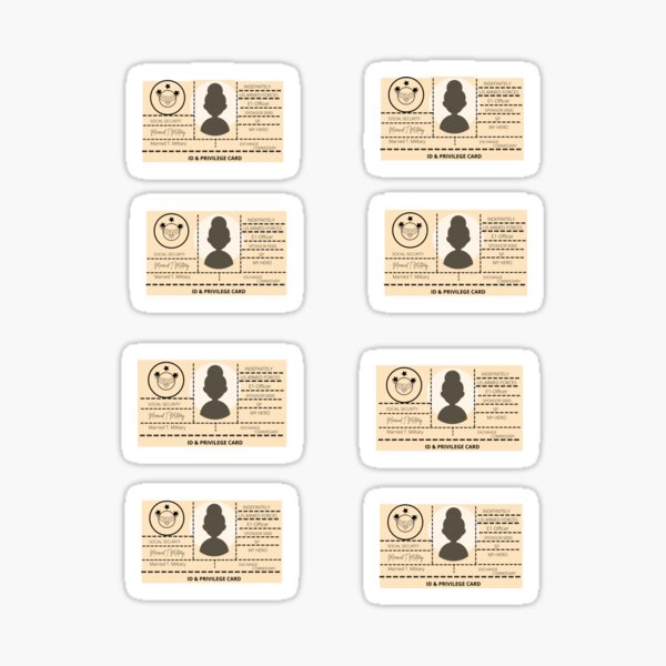 "MILITARY SPOUSE ID CARD STICKER PACK" Sticker for Sale by AW101