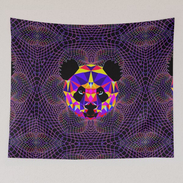 Item preview, Geometric Panda - Intense Rainbow designed and sold by NoMatterLab.