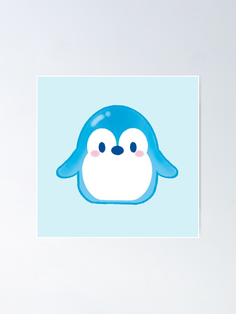 Poster Pingouin Kawaii Pingouin Mignon Bebe Pingouin Animal Kawaii Par Piccola Arts Redbubble